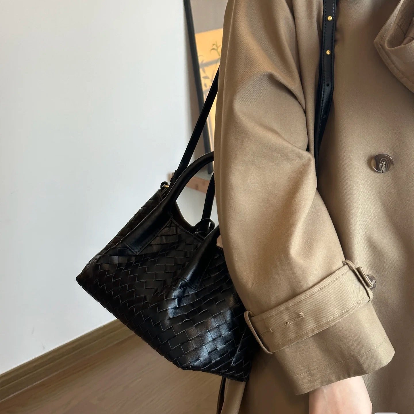 Die „Row-Margaux-inspirierte“ luxuriöse Leder-Tragetasche