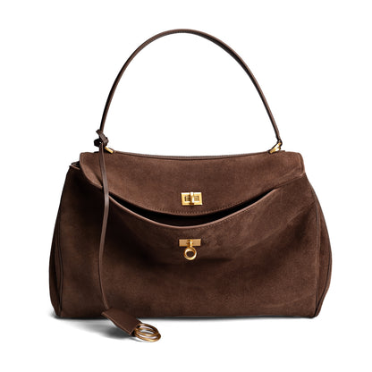 Bolso de mano de piel inspirado en BALENCIAGA-RODEO para mujer