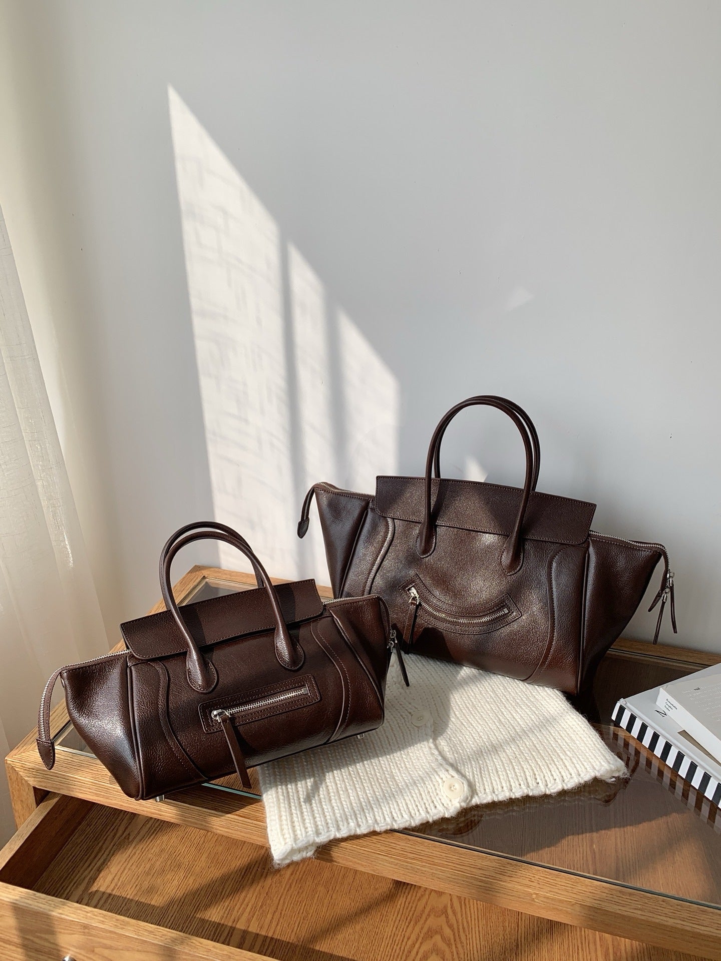 The C-Phantom-Inspired Vegetable-Tanned Leather Handbag