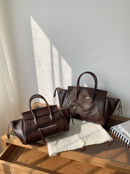 The C-Phantom-Inspired Vegetable-Tanned Leather Handbag