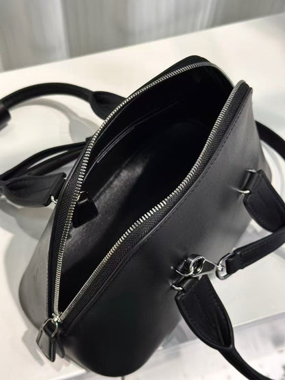 Mini Structured Leather Tote Bag