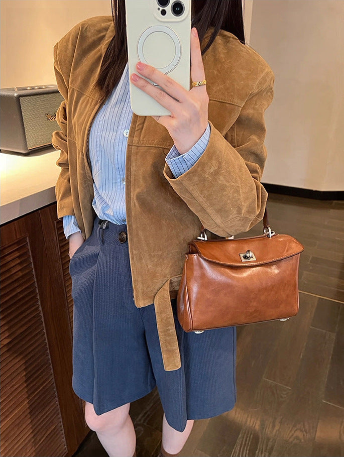 Minimalist Luxurious Soft Leather Handbag
