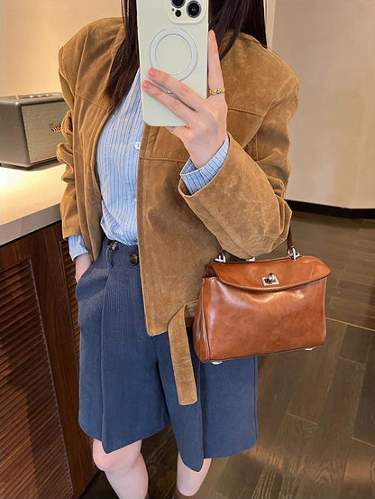 Minimalist Luxurious Soft Leather Handbag