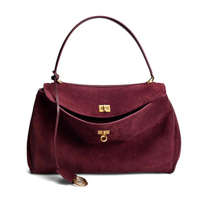 Bolso de mano de piel inspirado en BALENCIAGA-RODEO para mujer