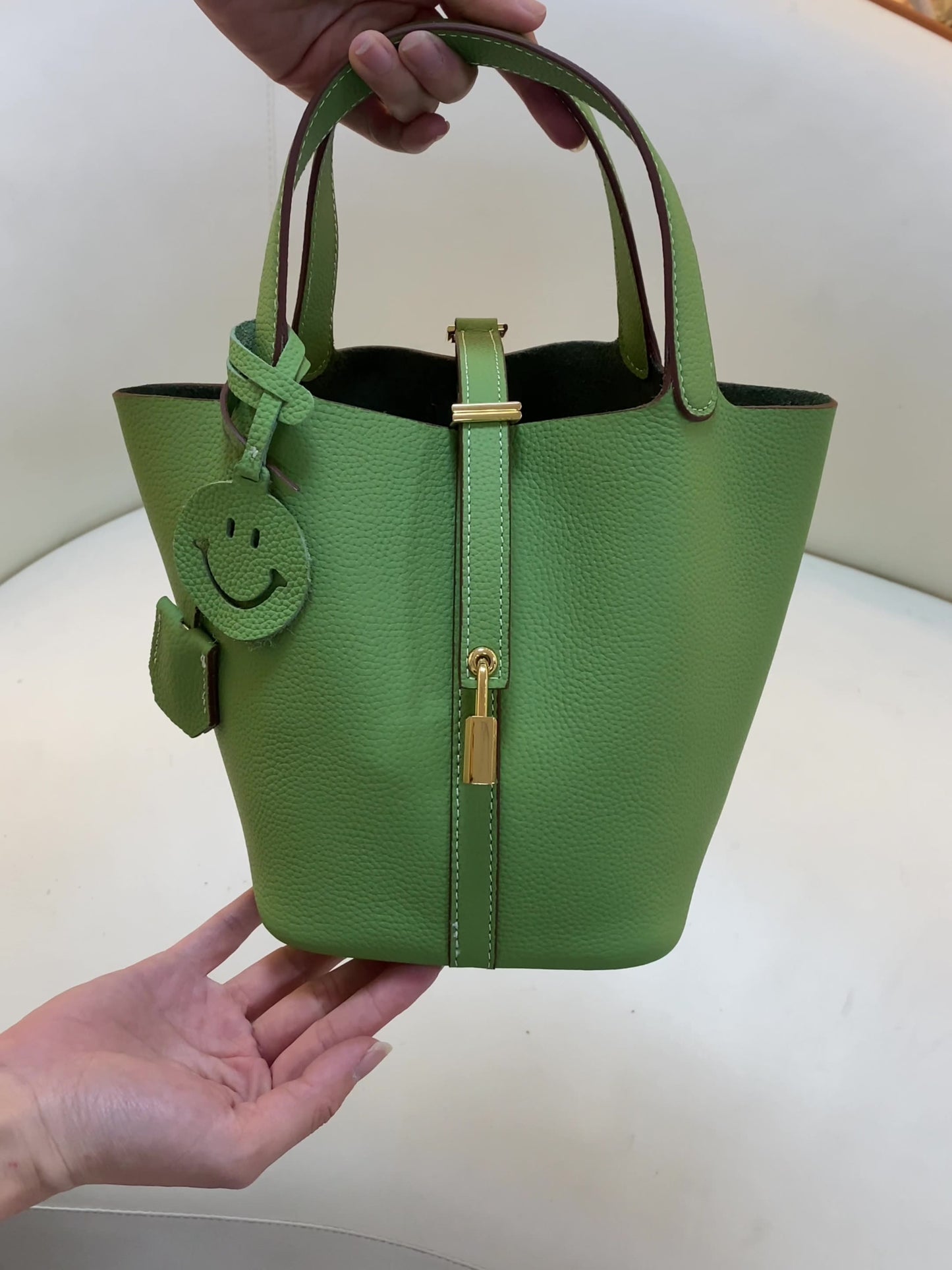 Mini Bucket Leather Bag