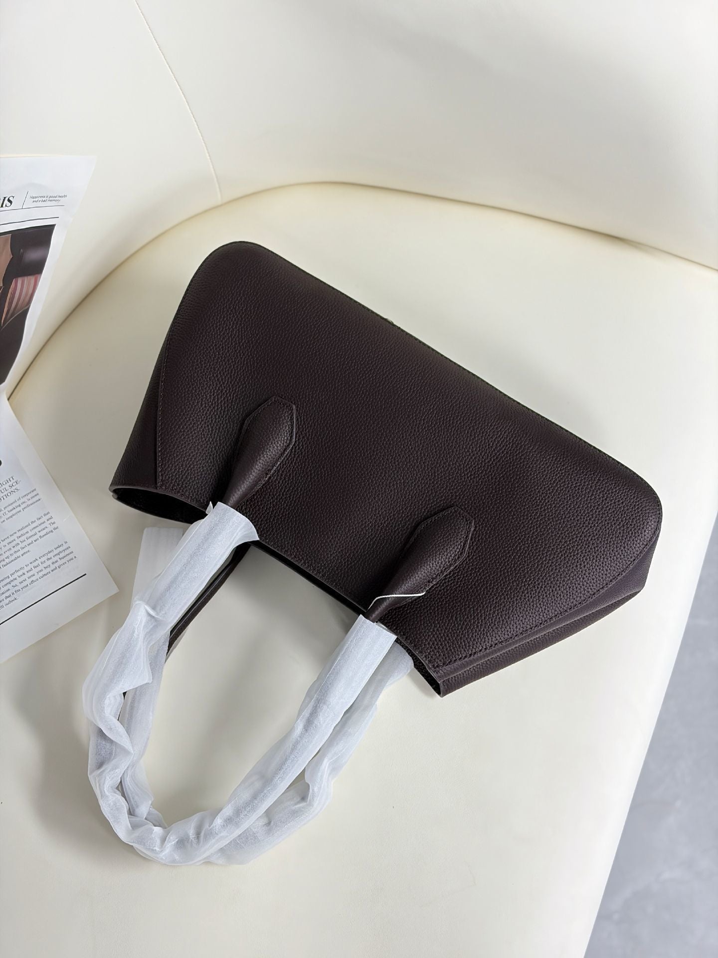 Alger Geometric Inspired Leather Shoulder Bag