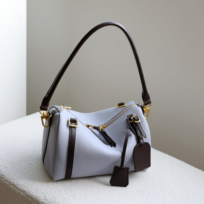 Top‑Handle LVExpress Inspired Boston Leather Bag