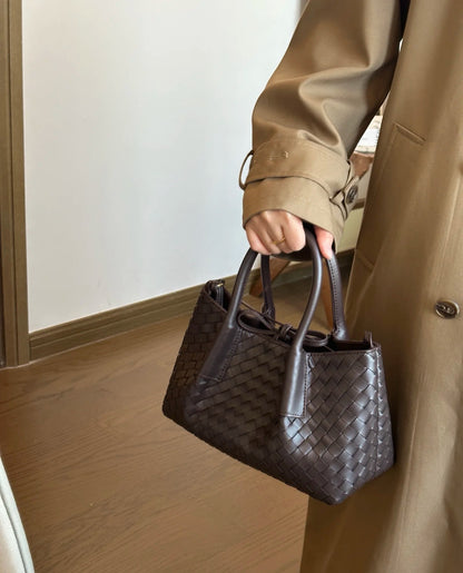 Die „Row-Margaux-inspirierte“ luxuriöse Leder-Tragetasche