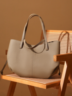 Luxurious Textured Leather Shoulder Bag
