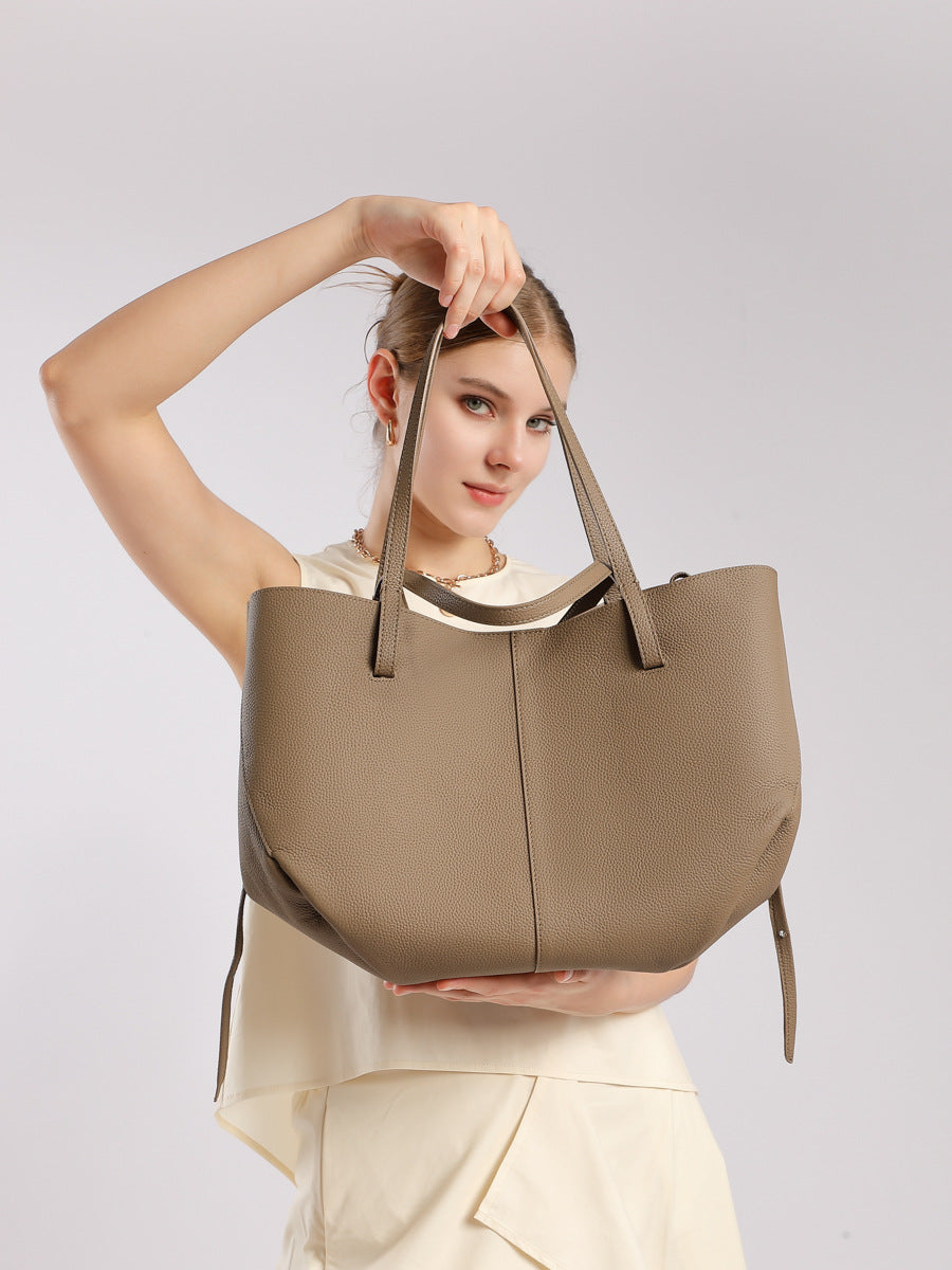 Luxurious Textured Leather Shoulder Bag