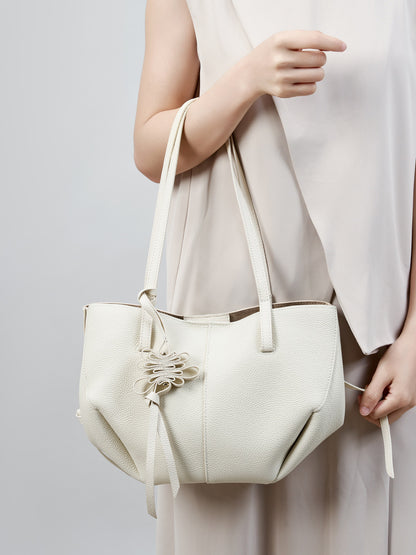 Luxurious Textured Leather Shoulder Bag