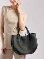 Luxurious Textured Leather Shoulder Bag