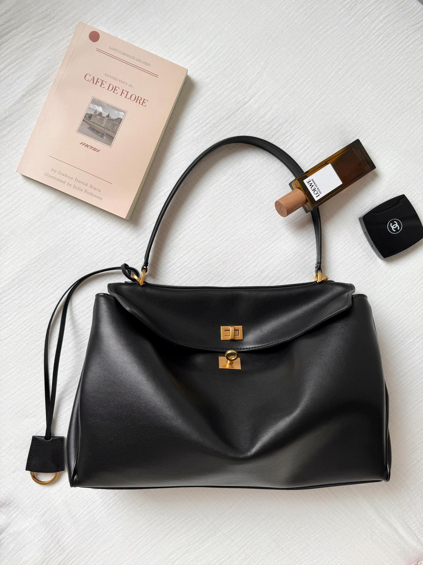 Bolso de mano de piel inspirado en BALENCIAGA-RODEO para mujer