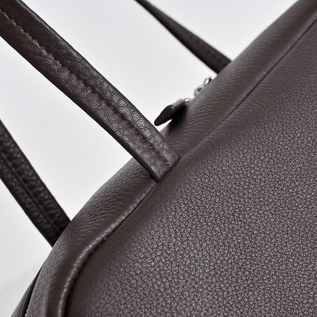 Astra Bowling Minimalist Leather Shoulder Bag
