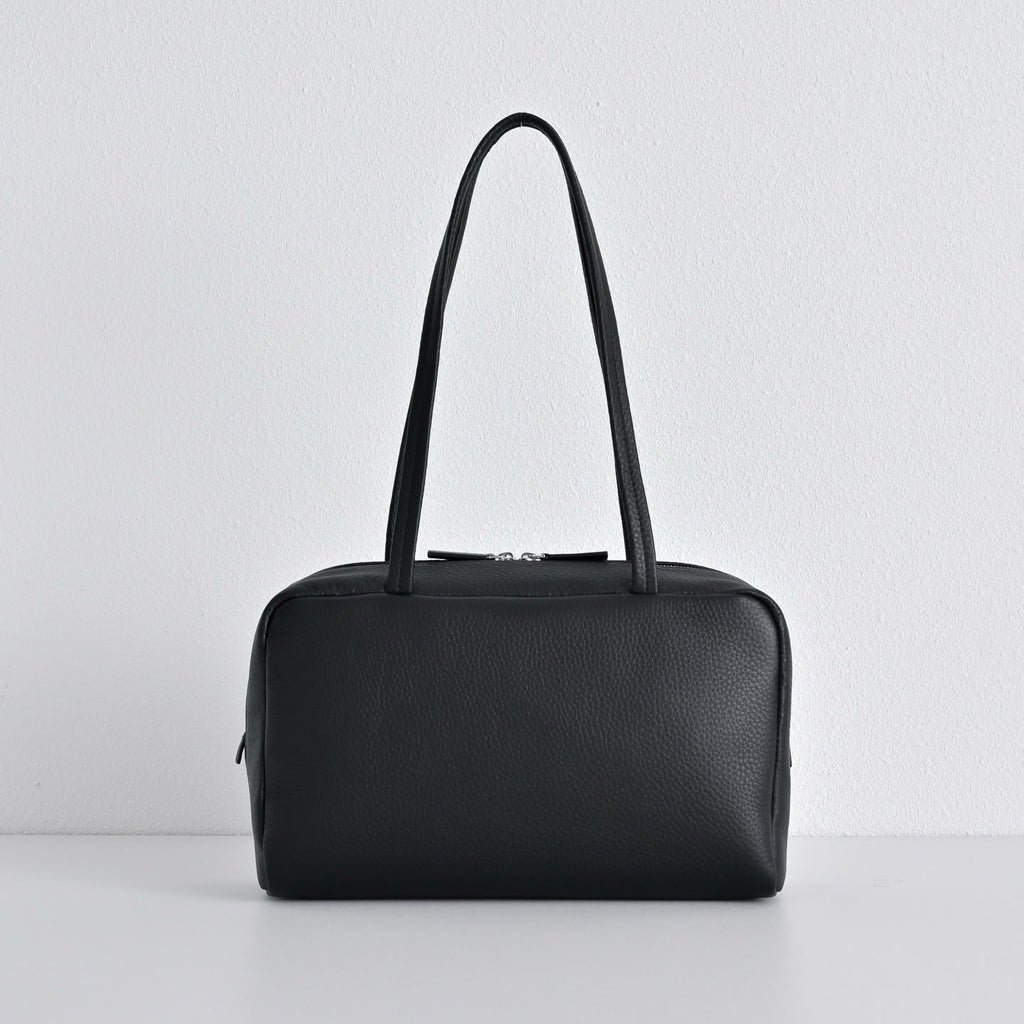 Astra Bowling Minimalist Leather Shoulder Bag