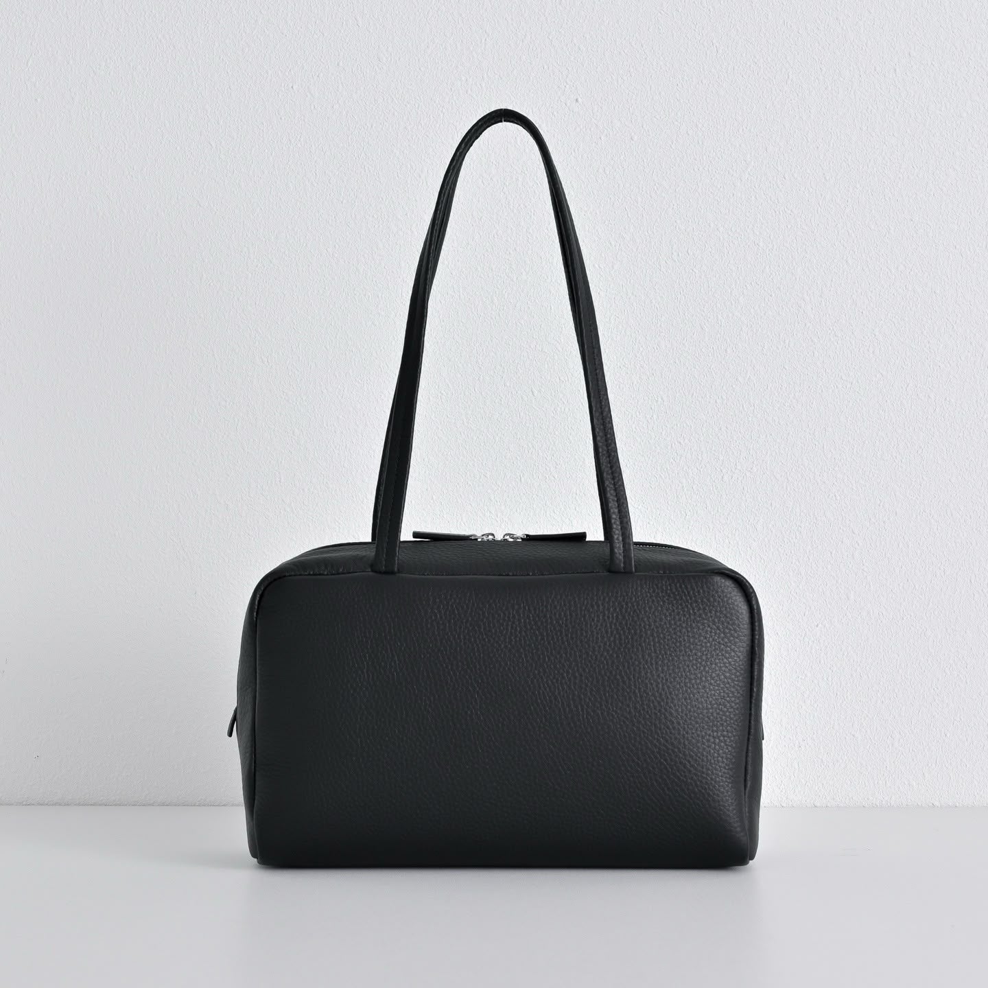 Astra Bowling Minimalist Leather Shoulder Bag