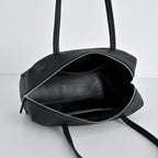 Astra Bowling Minimalist Leather Shoulder Bag