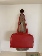 Astra Bowling Minimalist Leather Shoulder Bag