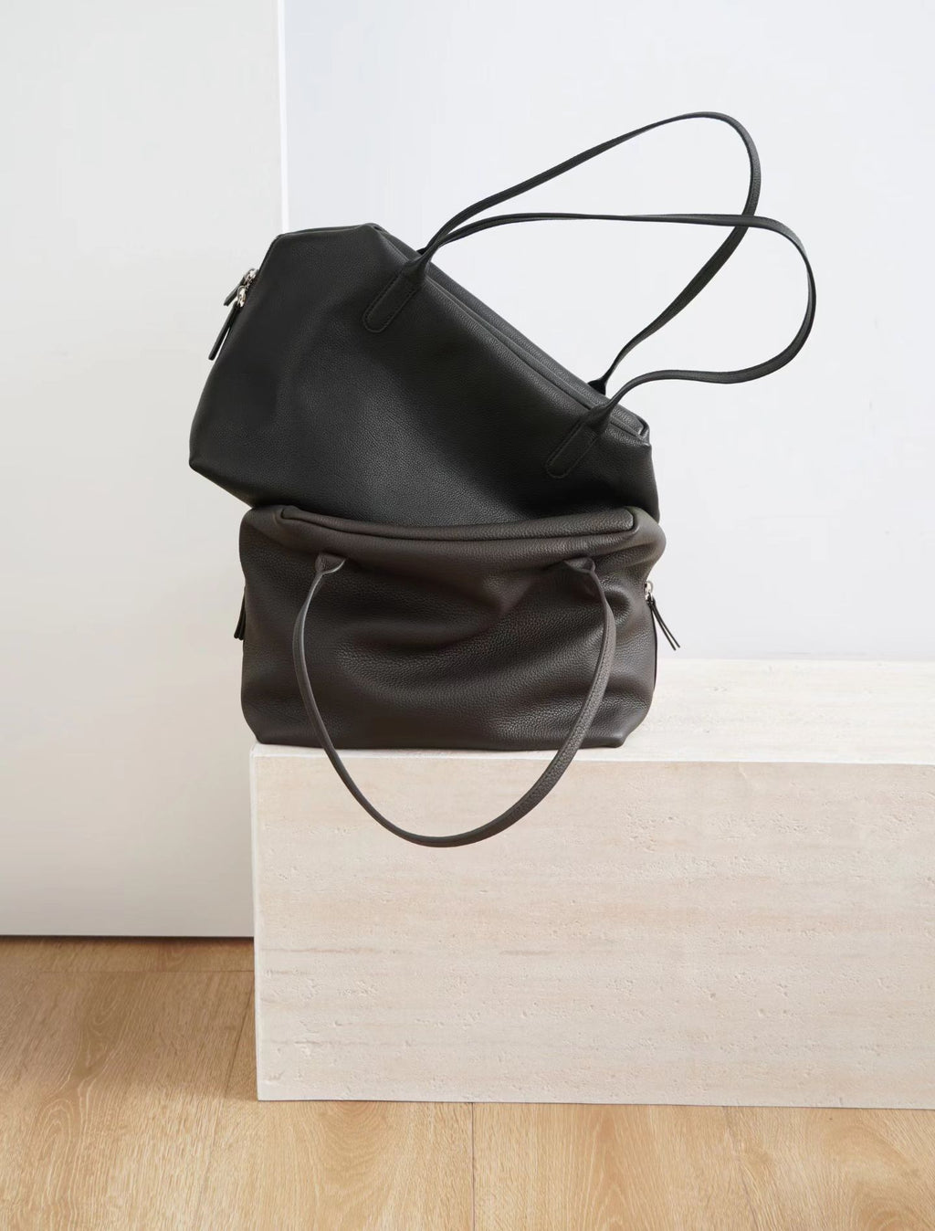 Henri Minimalist Leather Tote Bag