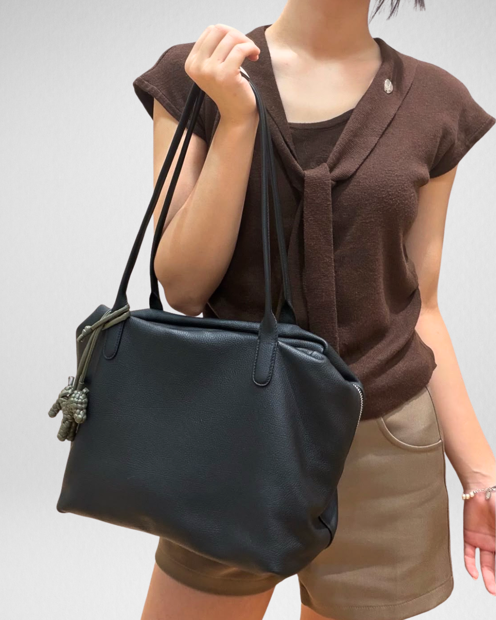 Henri Minimalist Leather Tote Bag