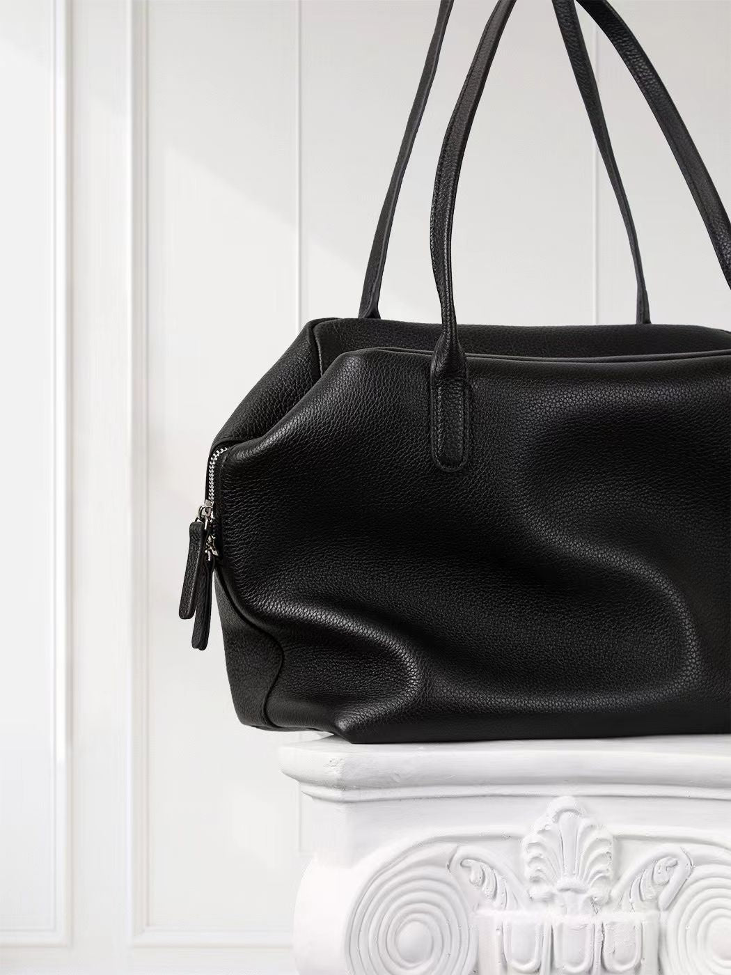 Henri Minimalist Leather Tote Bag
