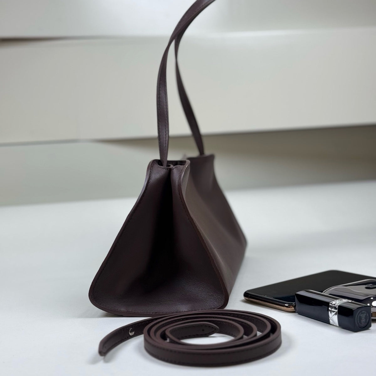 Peggy Minimalist Leather Shoulder Bag