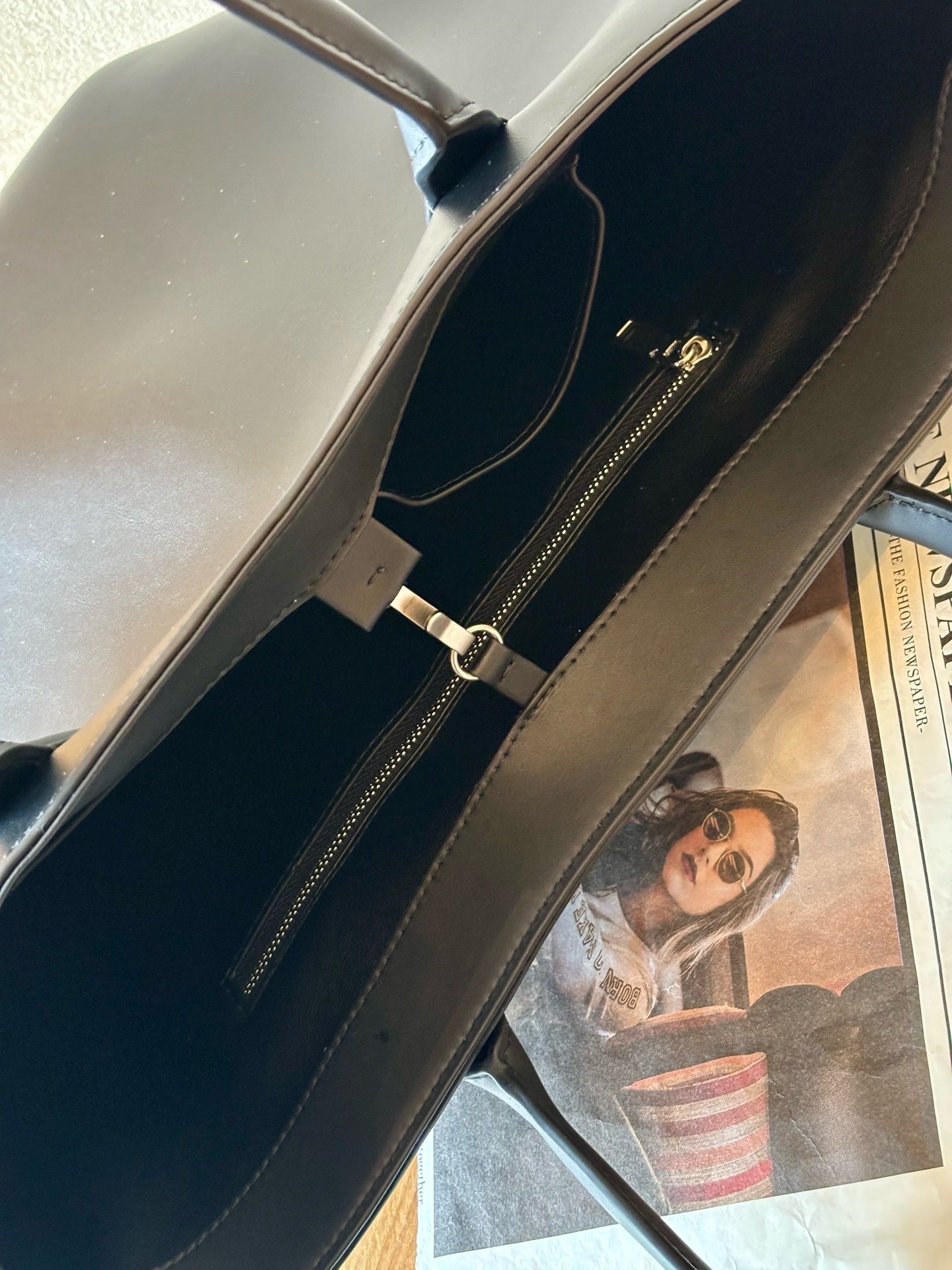 Alger Inspired Structured Leather Tote Bag