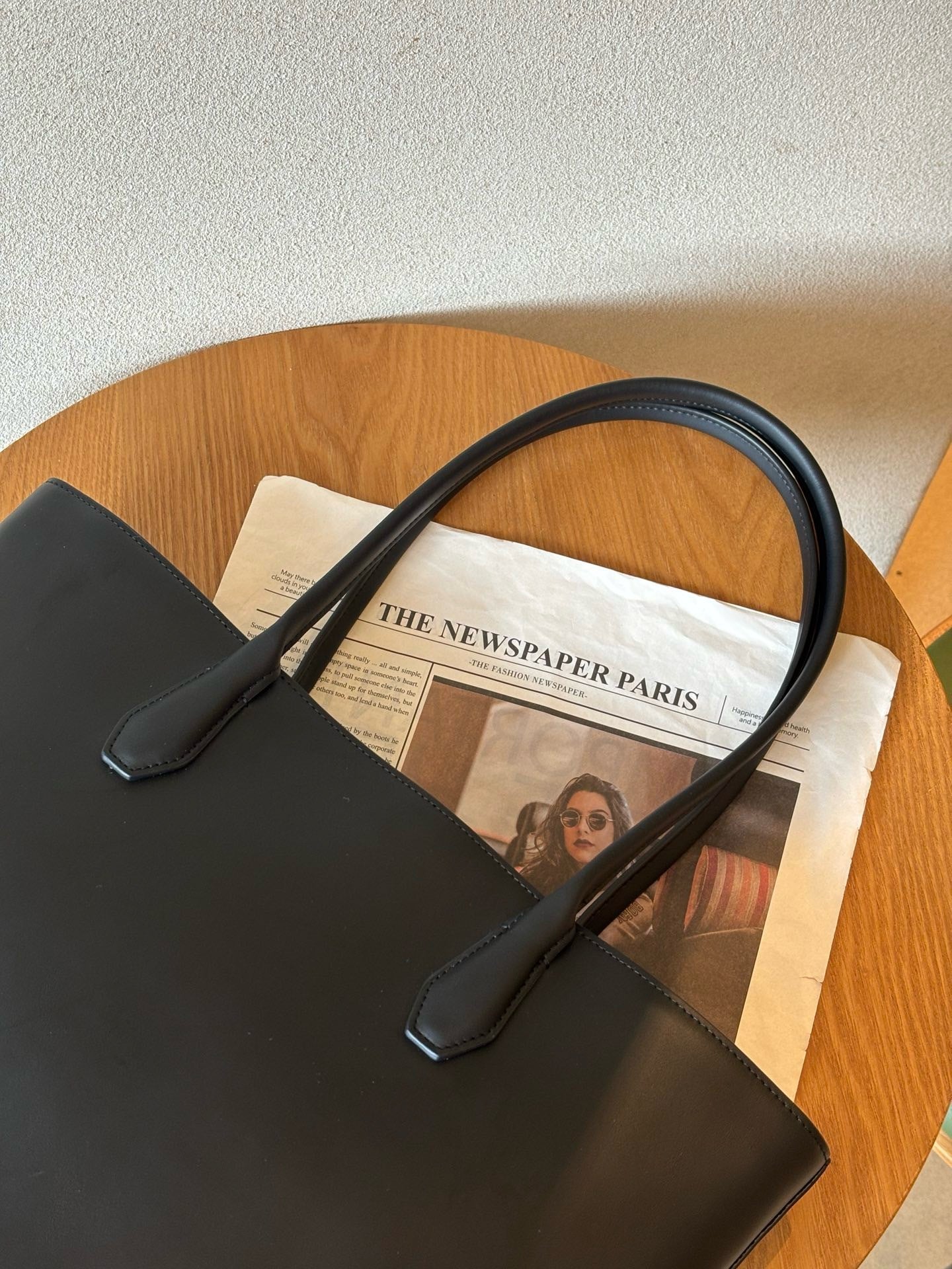 Alger Inspired Structured Leather Tote Bag