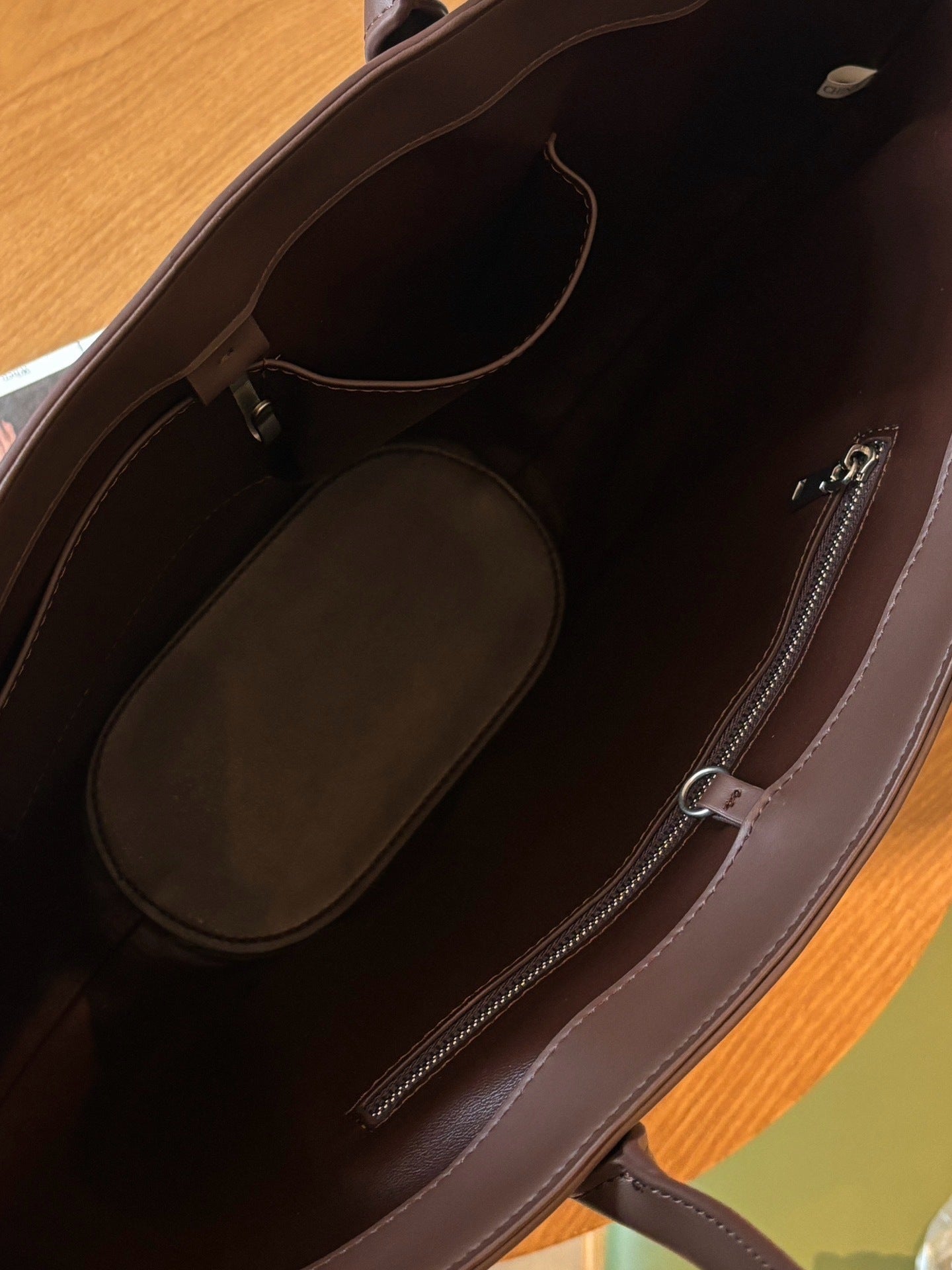 Alger Inspired Structured Leather Tote Bag