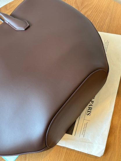 Alger Inspired Structured Leather Tote Bag