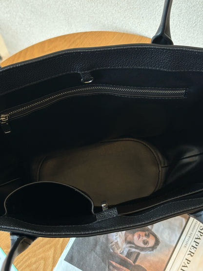 Alger Inspired Structured Leather Tote Bag