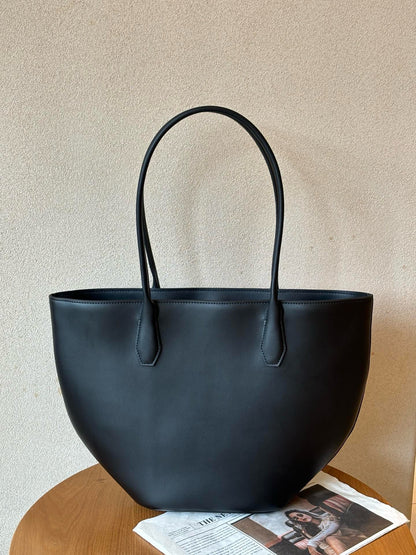Alger Inspired Structured Leather Tote Bag