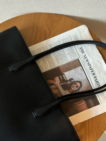 Alger Inspired Structured Leather Tote Bag