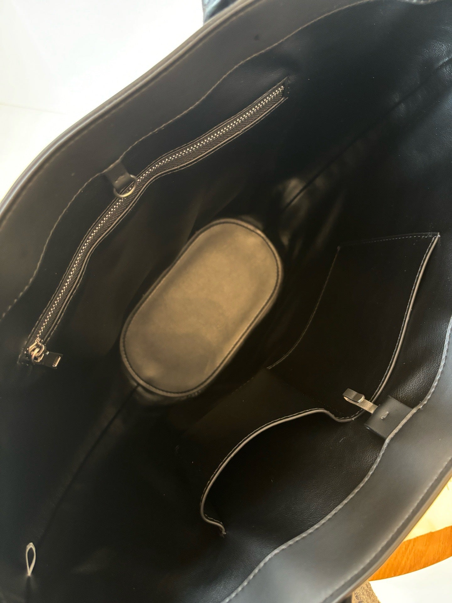 Alger Inspired Structured Leather Tote Bag