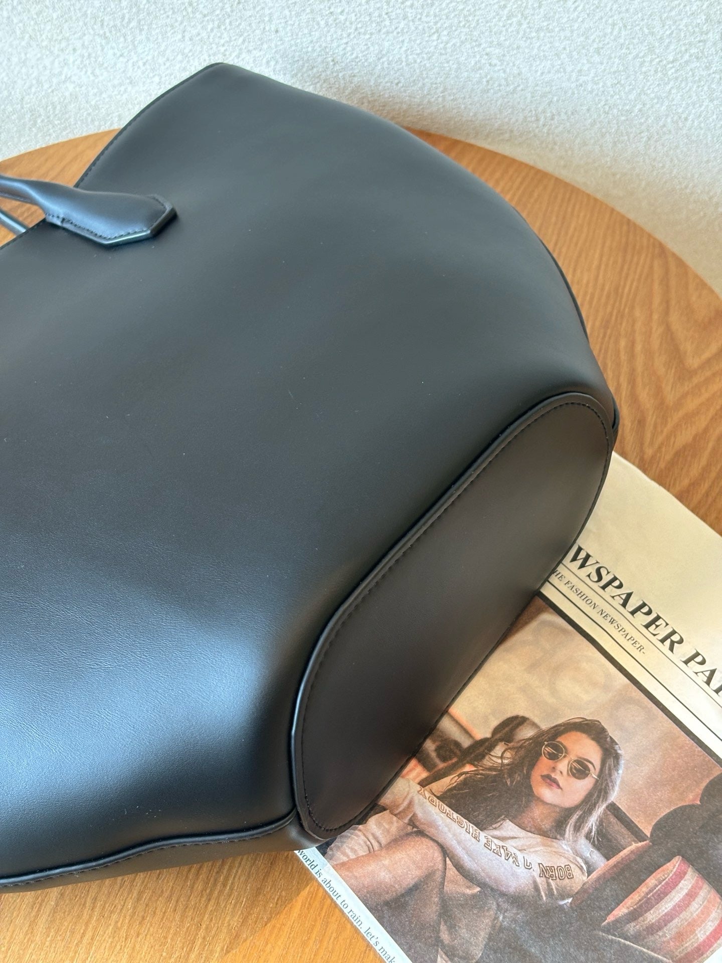 Alger Inspired Structured Leather Tote Bag