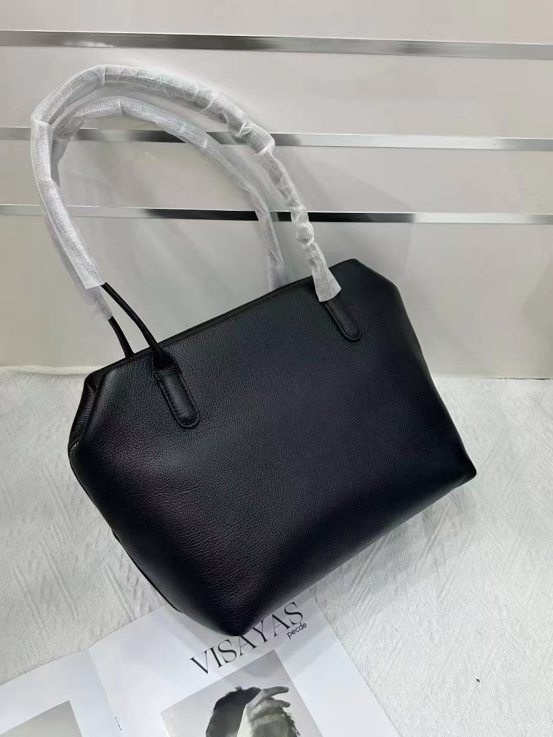 Minimalist Henri Inspired Soft‑Grain Leather Tote Bag