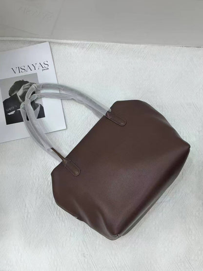 Minimalist Henri Inspired Soft‑Grain Leather Tote Bag