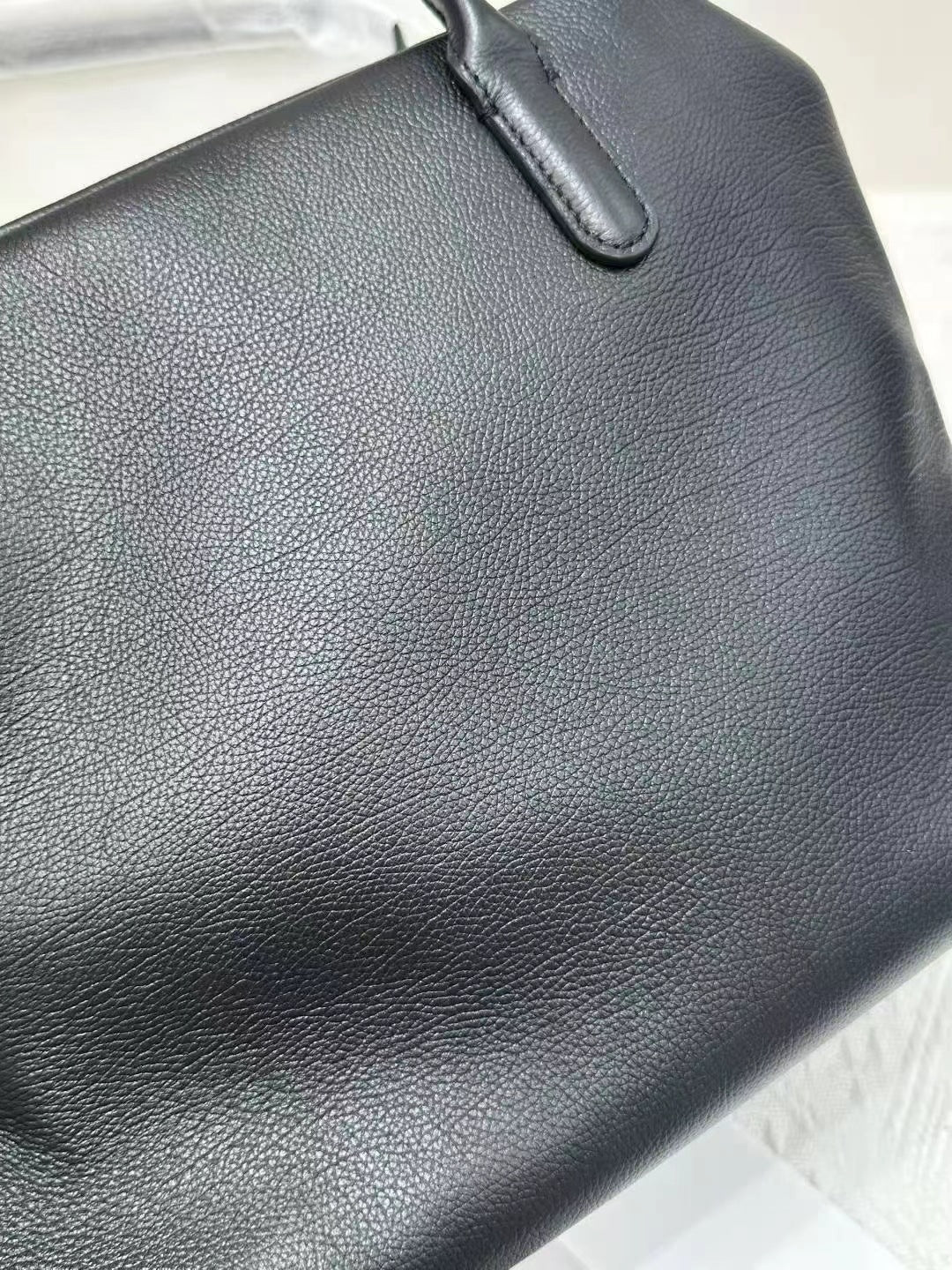 Minimalist Henri Inspired Soft‑Grain Leather Tote Bag