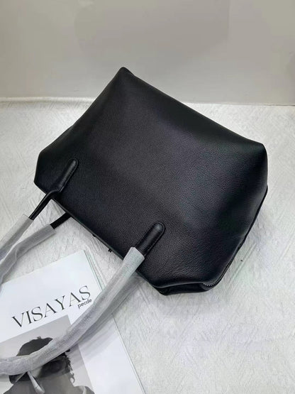 Minimalist Henri Inspired Soft‑Grain Leather Tote Bag