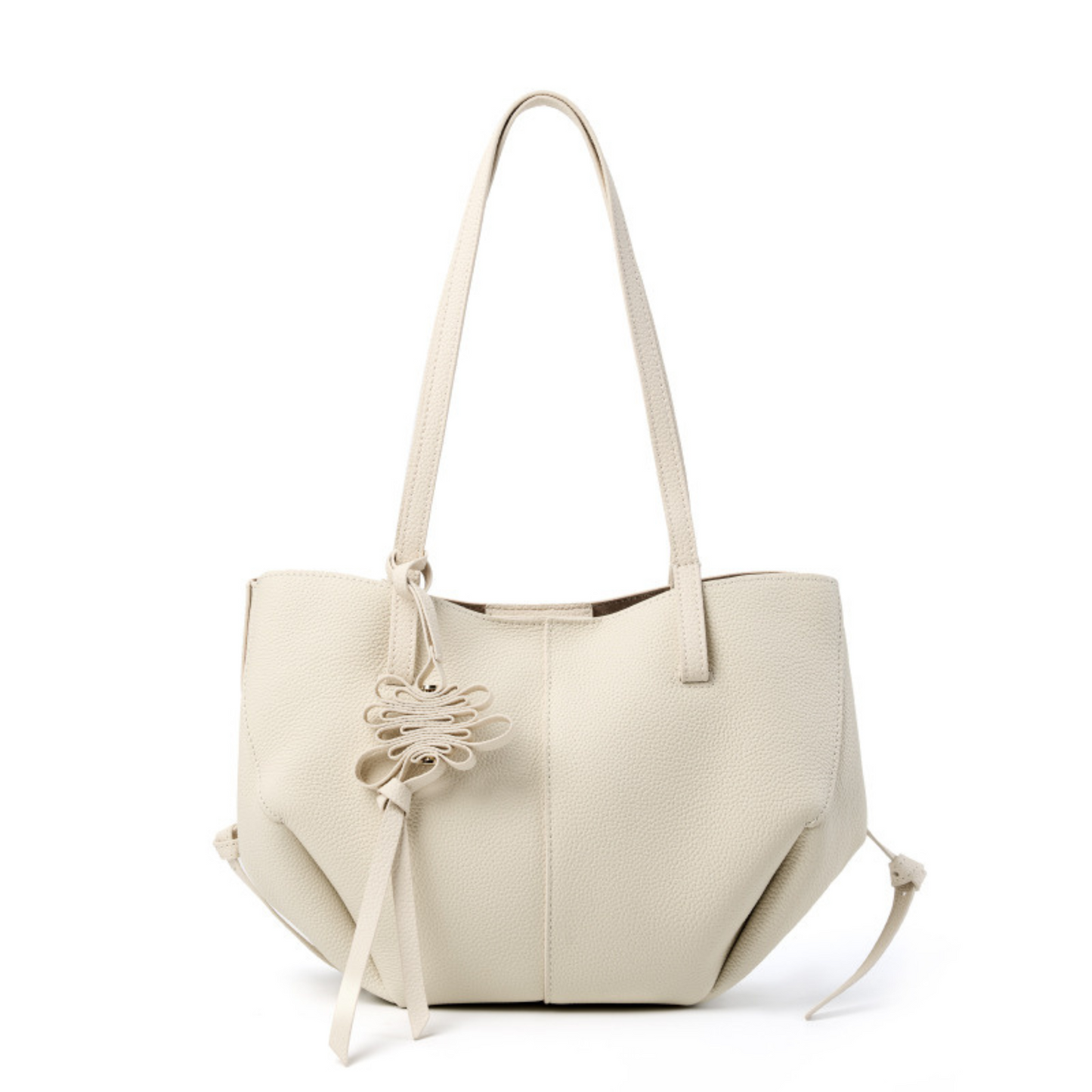 Textured Soft Leather Shoulder Bag