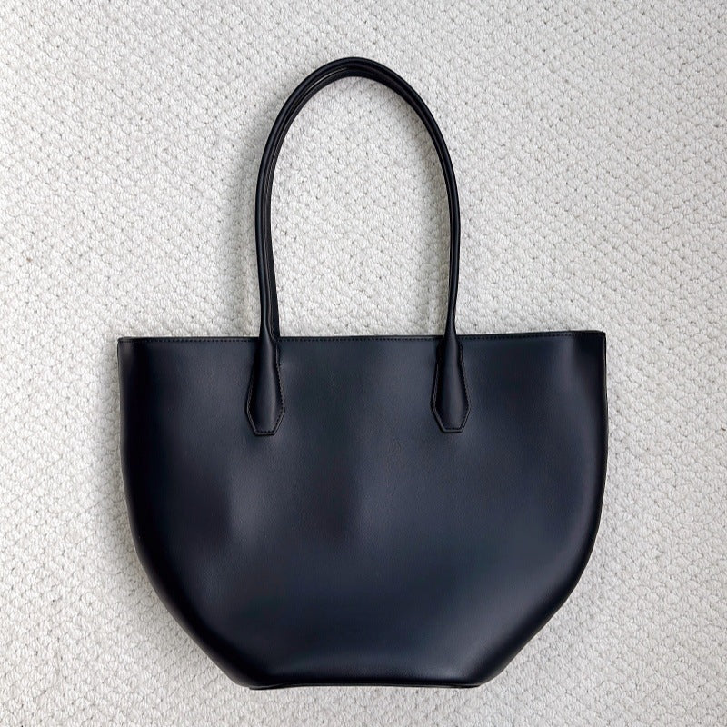 Alger Inspired Structured Leather Tote Bag