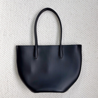 Alger Inspired Structured Leather Tote Bag