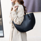 Alger Inspired Structured Leather Tote Bag