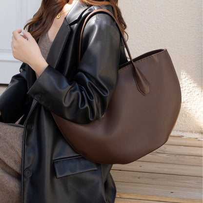 Alger Inspired Structured Leather Tote Bag