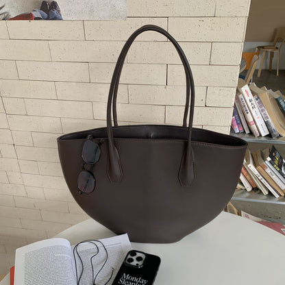 Alger Inspired Structured Leather Tote Bag