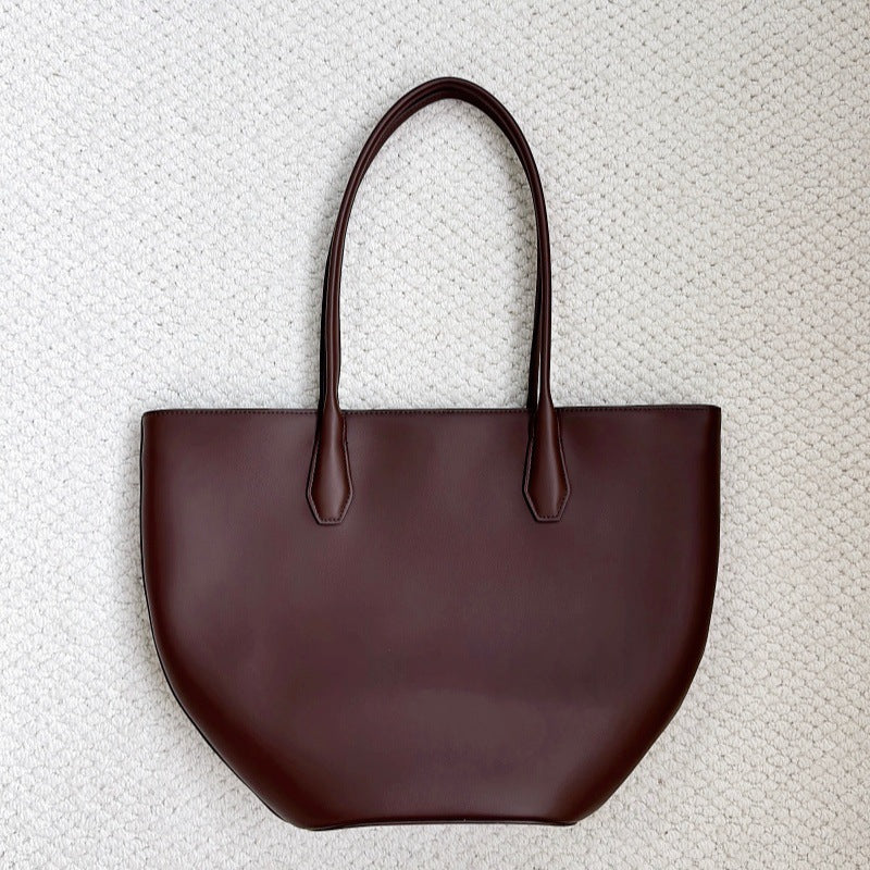 Alger Inspired Structured Leather Tote Bag