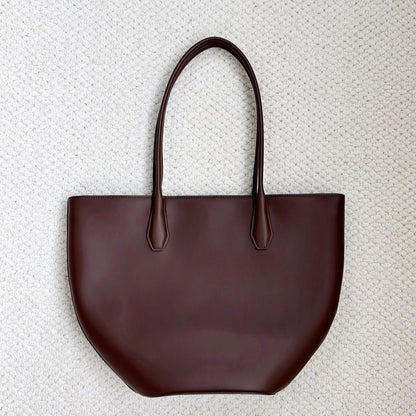 Alger Inspired Structured Leather Tote Bag