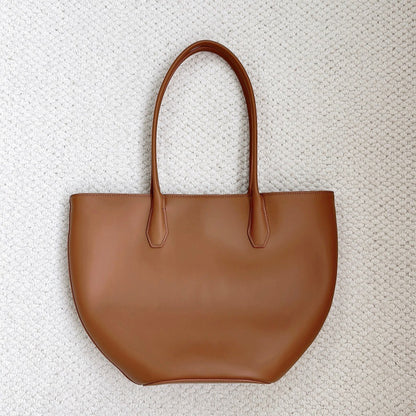 Alger Inspired Structured Leather Tote Bag