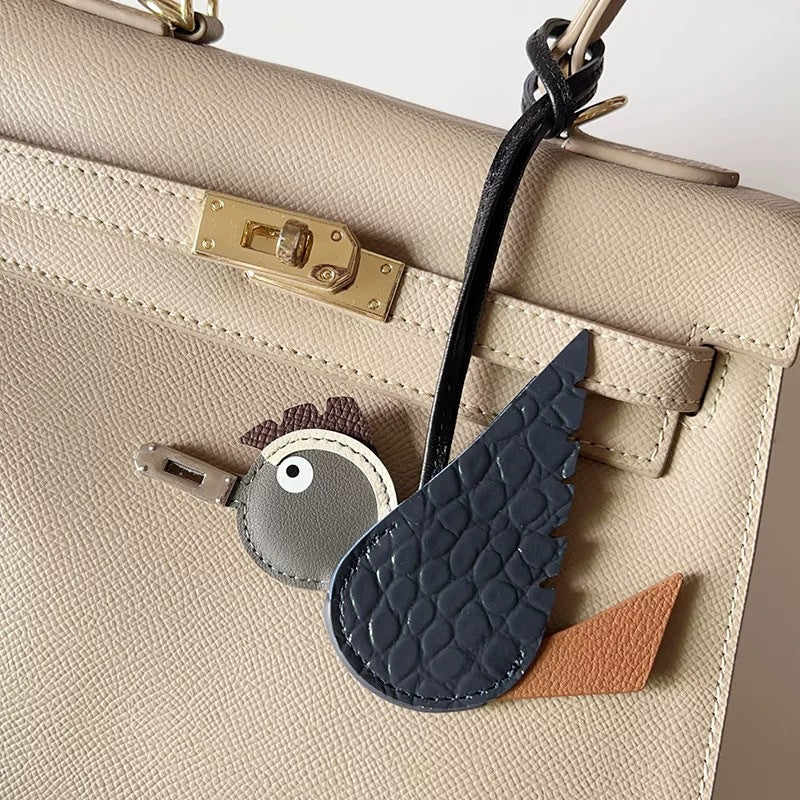 Trendiesty Leather Bird Charm
