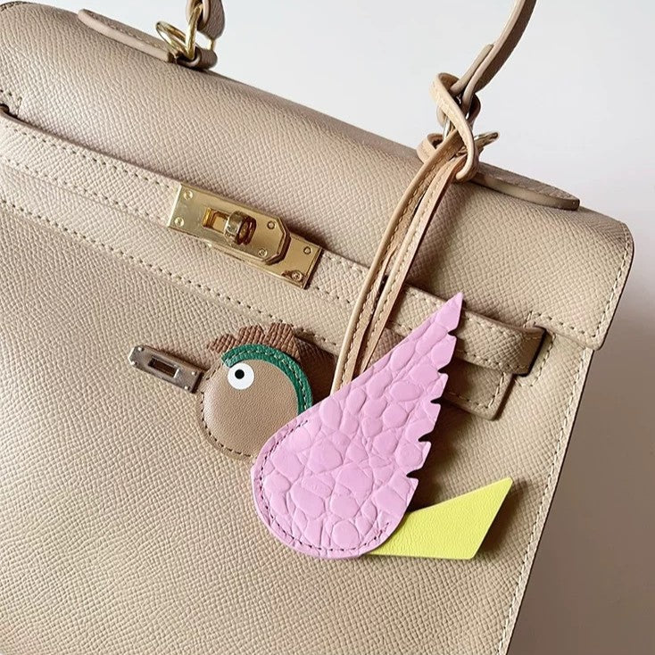 Trendiesty Leather Bird Charm